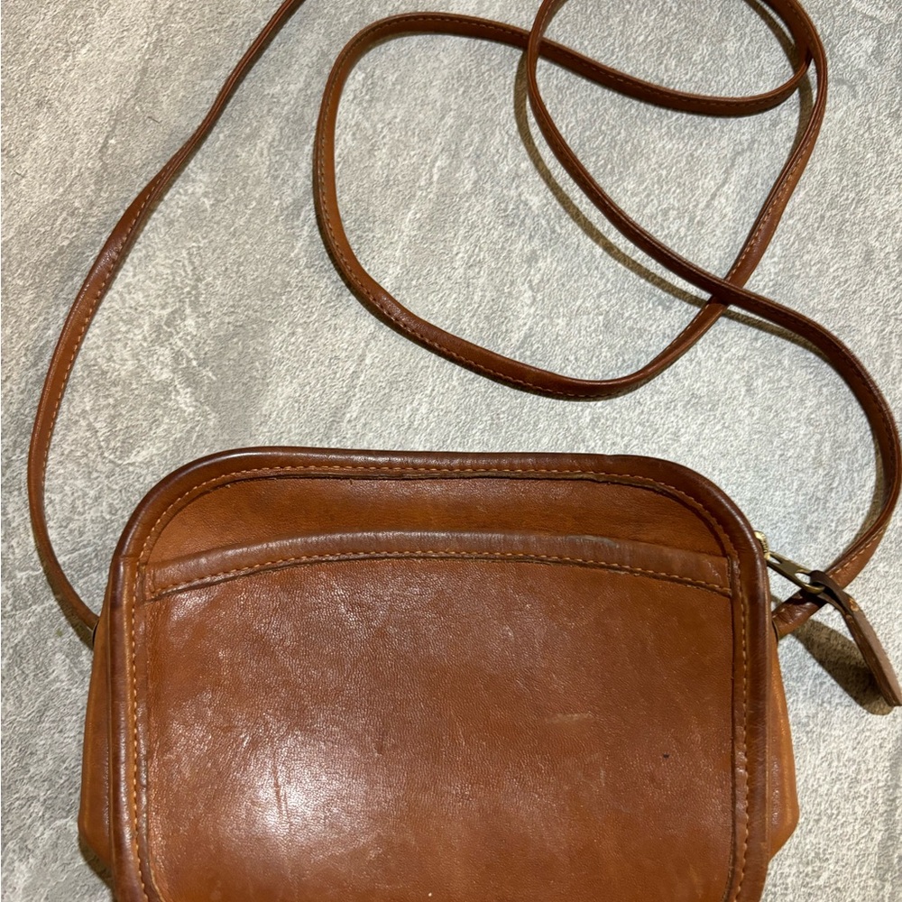 Coach Brown Leather Crossbody Bag